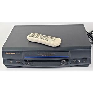 Panasonic PV-945H VCR VHS Black 4 Head HiFi Omnivision Blue Line w/ Remote